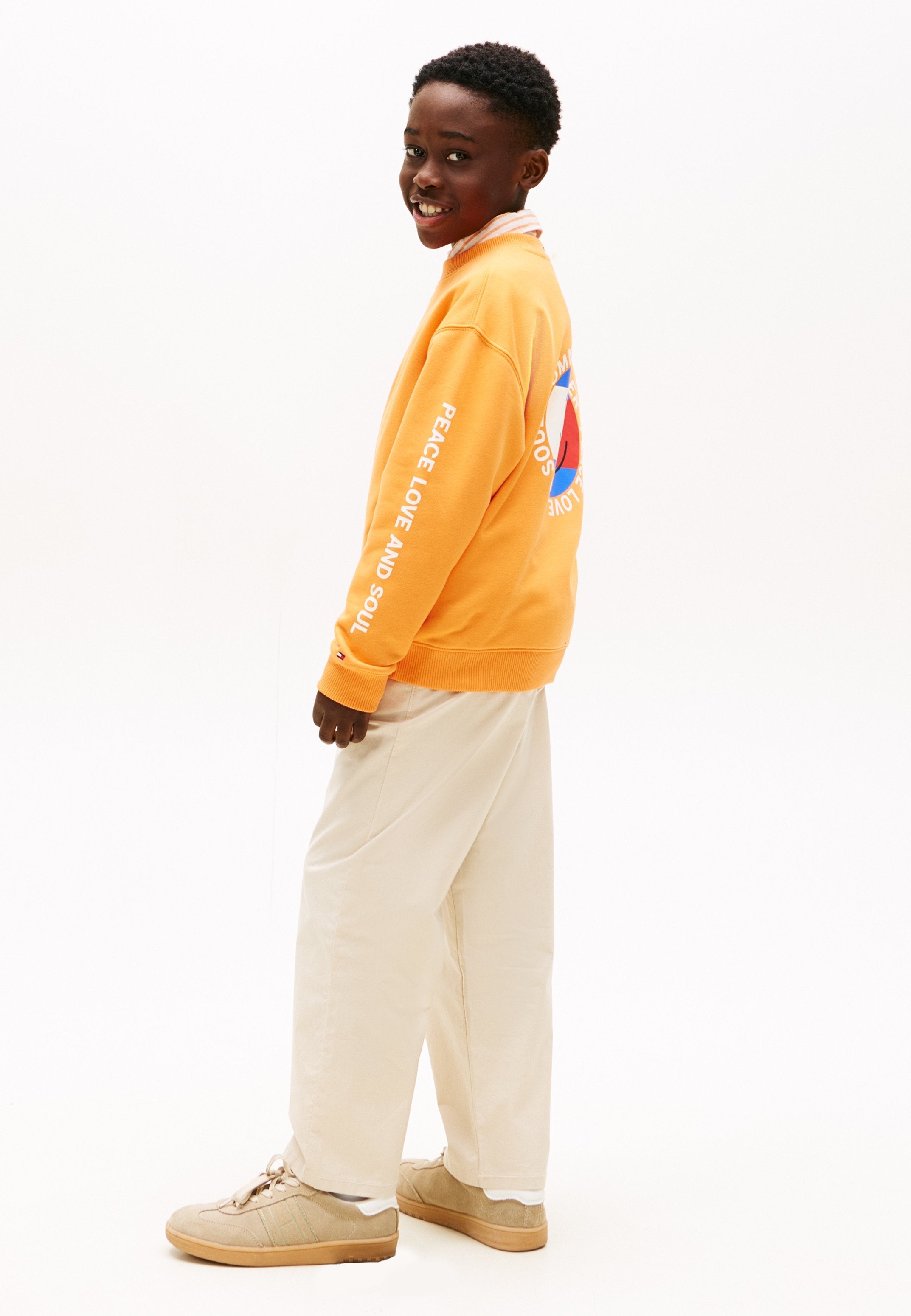 SMILEY FLAG BACK LOGO TERRY SWEATSHIRT Media 4