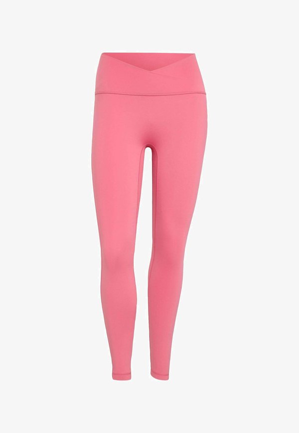 adidas Performance 3 STRIPES STUDIO ALL ME 7/8 X-OVER LEGGINGS - Leggings - pink fusion