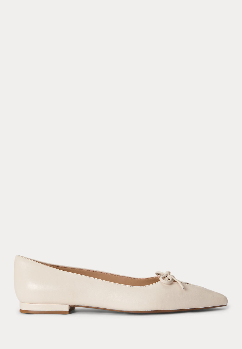 Lauren Ralph Lauren LONDYN LACE-UP NAPPA LEATHER BALLET FLAT