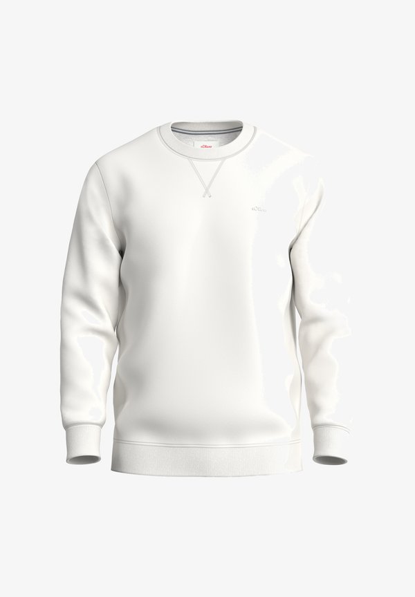 s.Oliver MIT LOGO-DETAIL - Sweatshirt - weiß