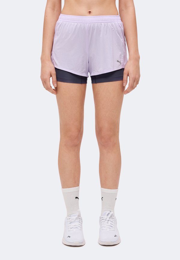 Puma RUN VELOCITY - 2-in-1 shorts - light lavender