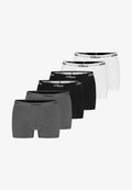 s.Oliver 6 PACK - Trunks - grau schwarz weiß