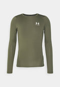 Under Armour HEATGEAR BASELAYER - Long sleeved top - marine green/white
