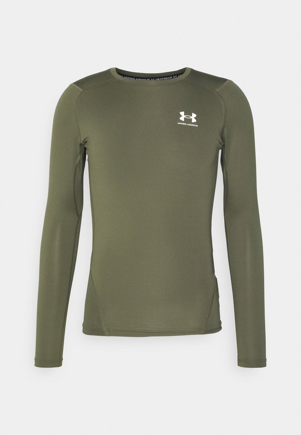 Under Armour HEATGEAR BASELAYER - Long sleeved top - marine green/white