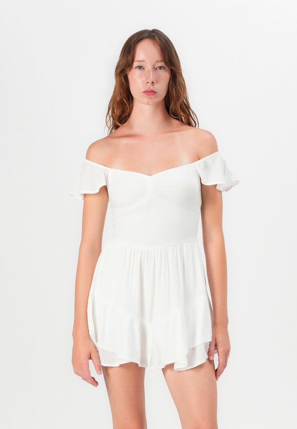 Hollister Co. FLUTTER SLEEVE PINCH BUST MINI SKORT DRESS