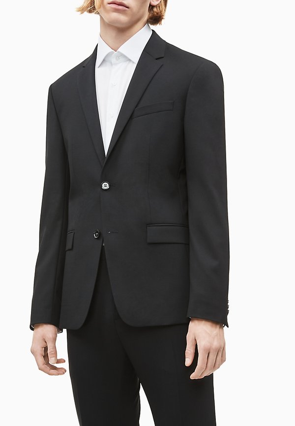 Calvin Klein SLIM - Suit jacket - perfect black