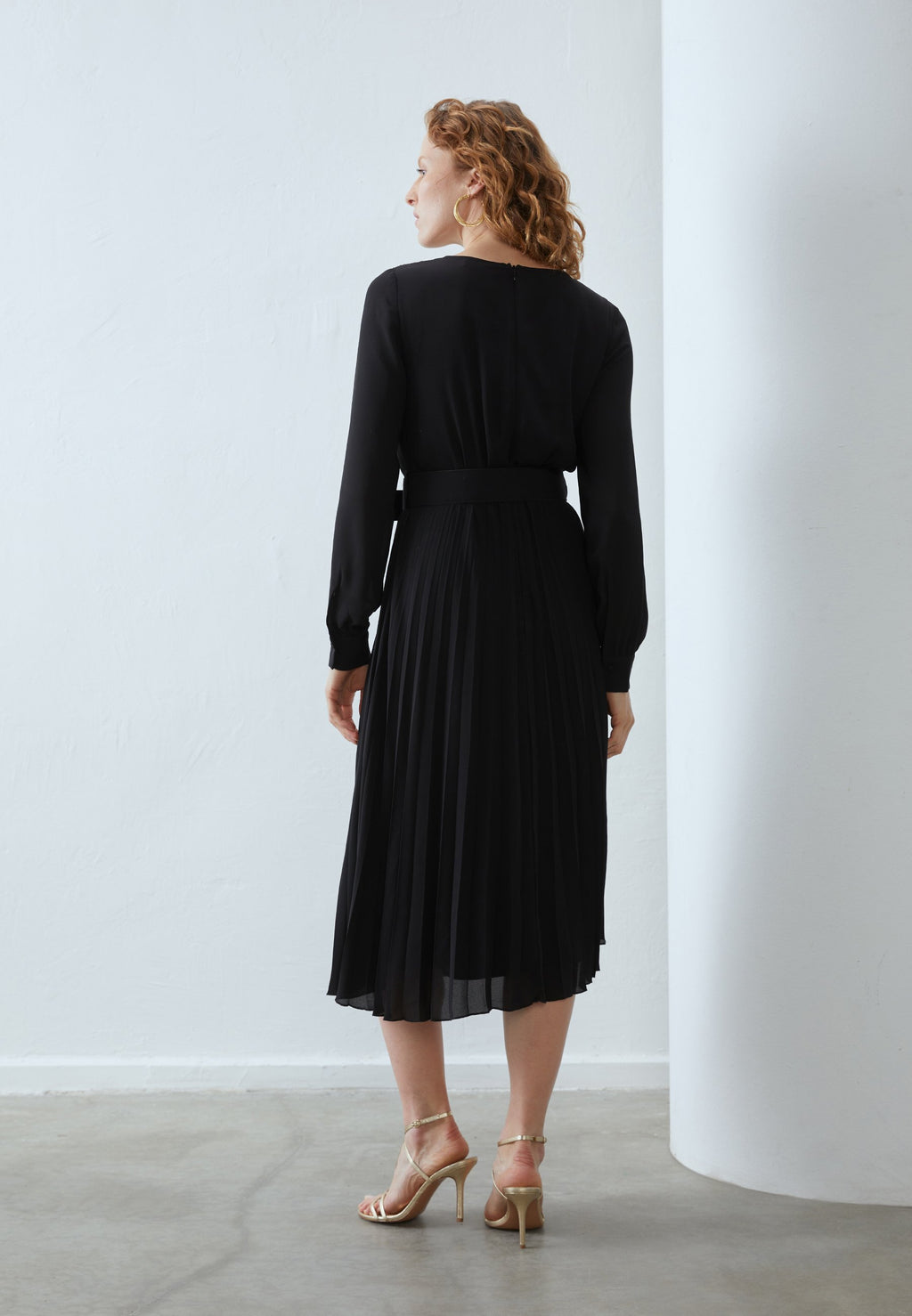 Anna Field PLISSEE MIDI DRESS