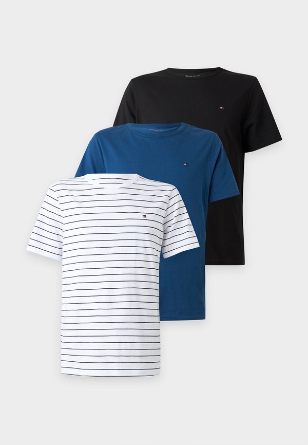 Tommy Hilfiger TEE SIGNATURE 3 PACK - Undershirt - blue/black