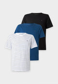 Tommy Hilfiger TEE SIGNATURE 3 PACK - Undershirt - blue/black