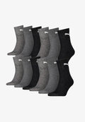 Puma 12 PACK - Sports socks - 207 anthracite / grey