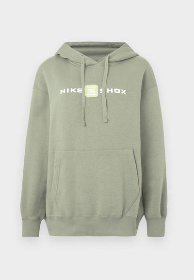 Nike Sportswear SHOX PHOENIX HOODIE - Hoodie - silver coloured/sage
