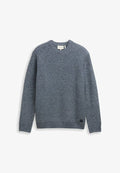 TOM TAILOR Jumper - navy melange/white core