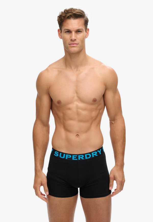 Superdry & Co 3 PACK - Boxer briefs - black neon