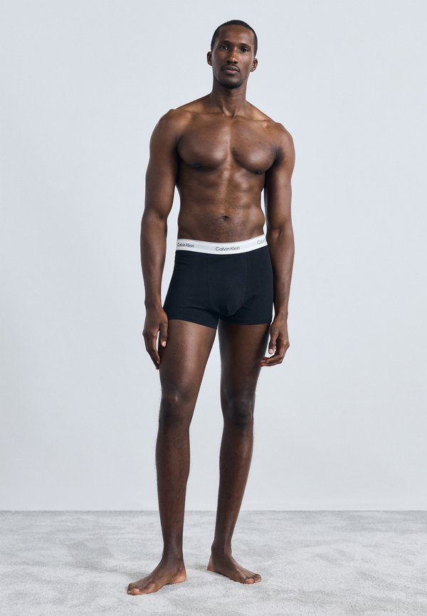 Calvin Klein Underwear RELAXED FIT TRUNK 3 PACK ICON COTTON STRETCH - Trunks - black/tahiti turquoise