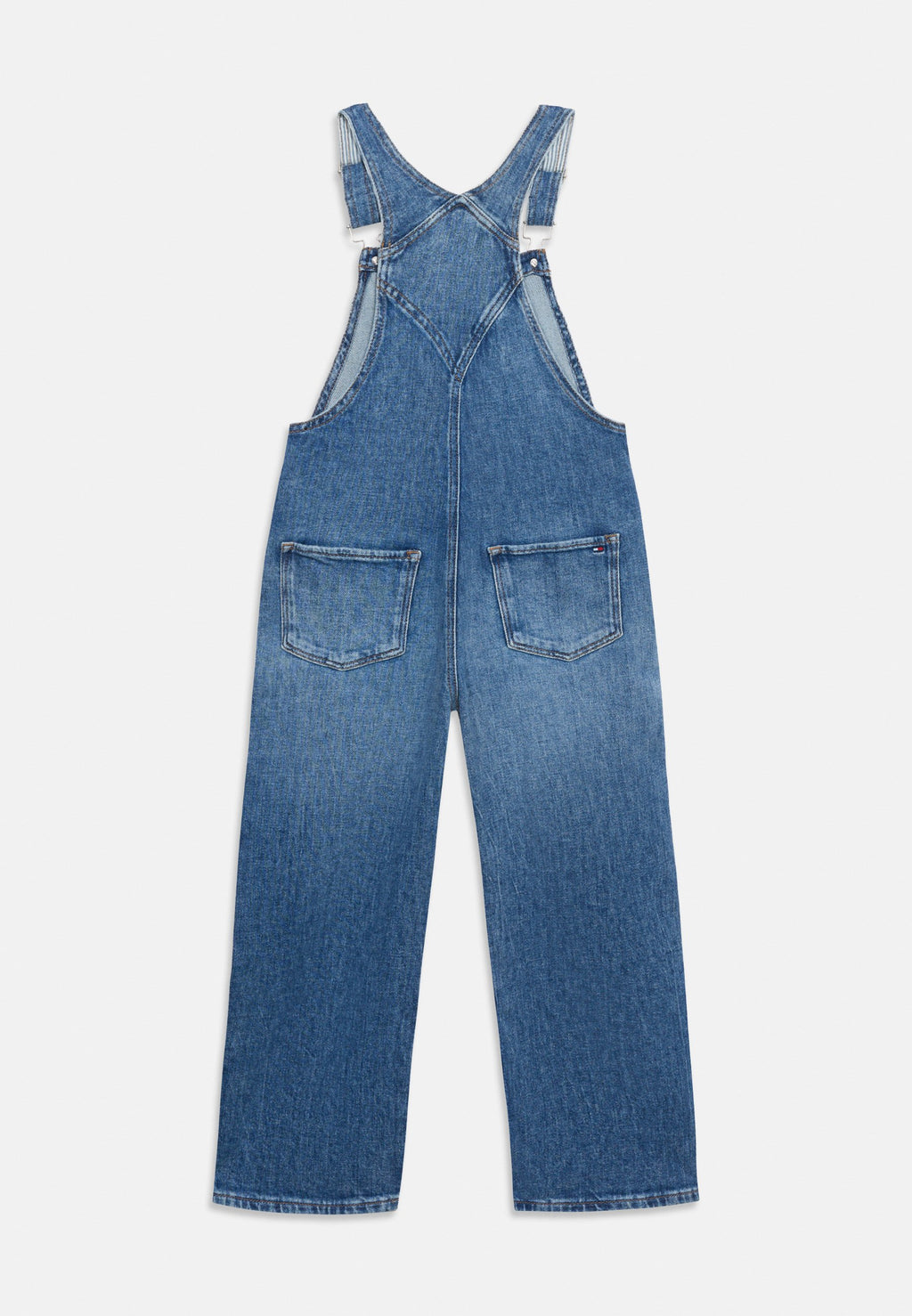 HERITAGE FLAG LOGO RELAXED DENIM DUNGAREES Media 2