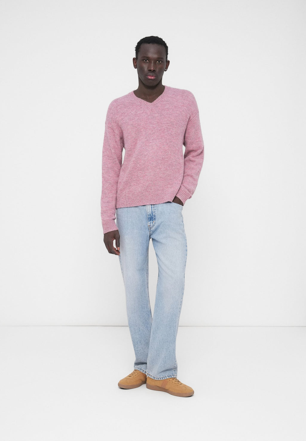 GAP BRUSHED CROPPED VNECK
