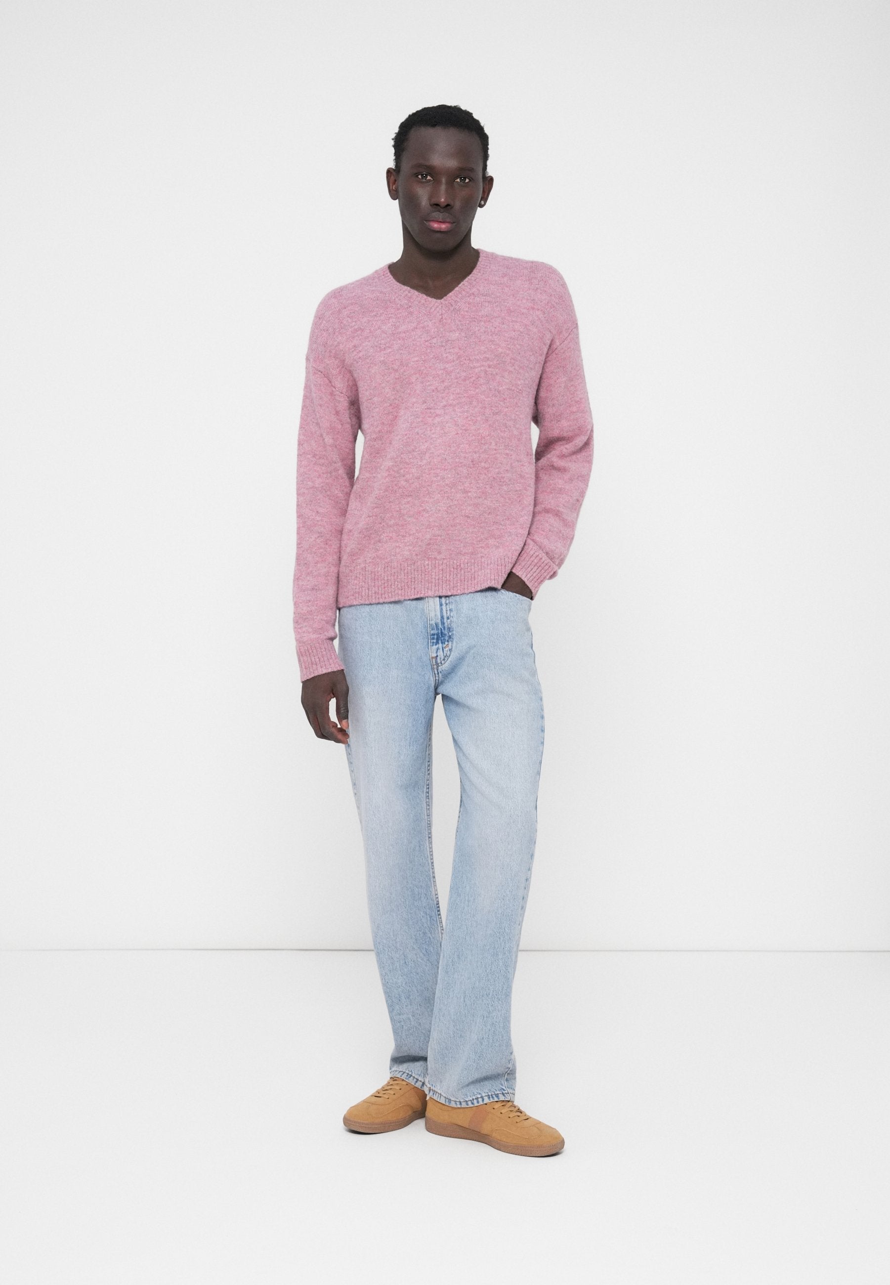 GAP BRUSHED CROPPED VNECK