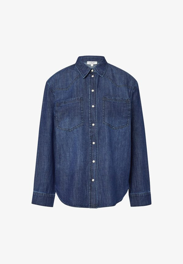 s.Oliver Button-down blouse - dunkelblau