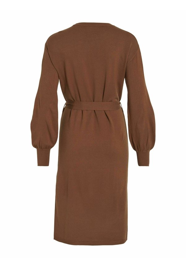 VILA VIRICKY L/S BELTED KNIT DRESS/2/KA