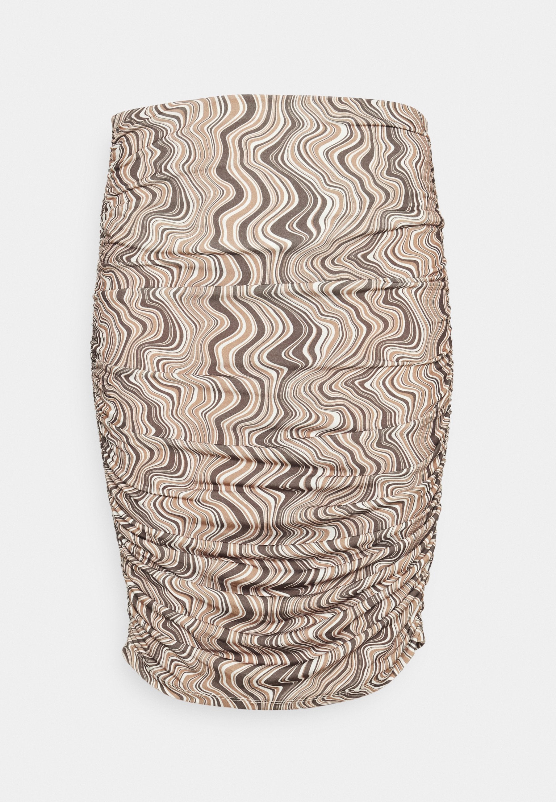 NA-KD ROUCHED DETAIL SKIRT SWIRL