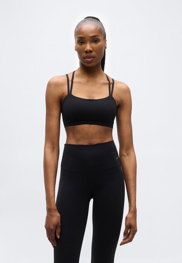 Nike Performance ZENVY STRAPPY BRA - Light support sports bra - black/cool grey