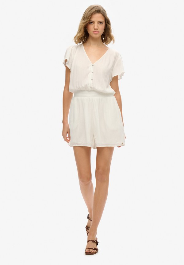 Superdry & Co SHORT SLEEVE PRINTED PLAY - Jumpsuit - off white