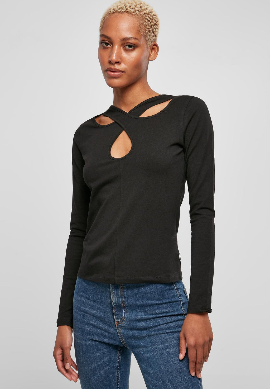 Urban Classics CROSSED CUT OUT LONGSLEEVE