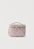 Guess BERTA TOILETRY TRAIN CASE - Wash bag - orchid