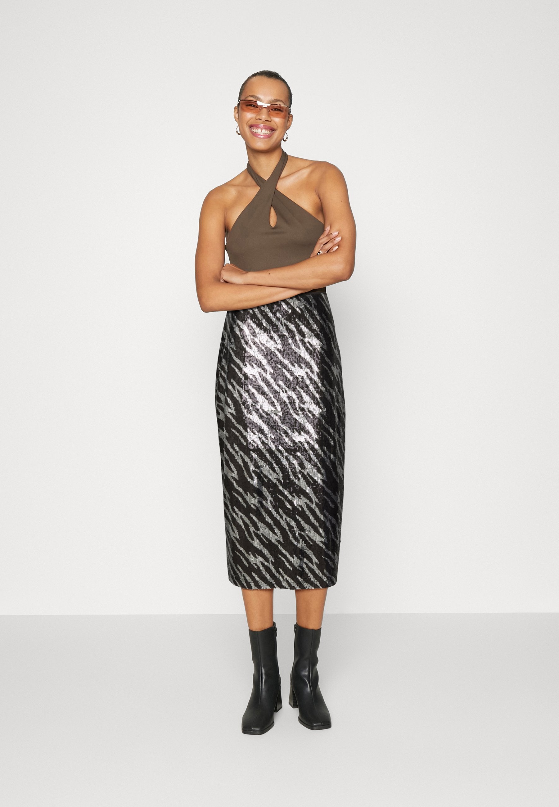 ONLJOSIE ZEBRA SEQUINS SKIRT Media 2