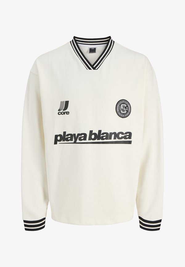 Jack & Jones CLUB FOOTBALL CREW NECK - Sweatshirt - cloud dancer