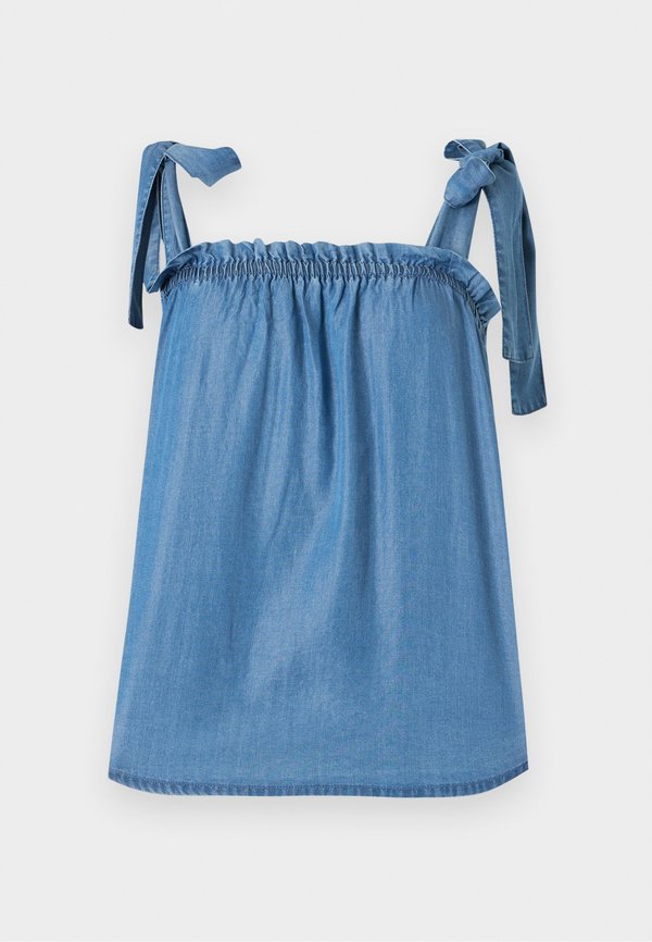 ONLY ONLPEMA STRAP TIE - Top - medium blue denim