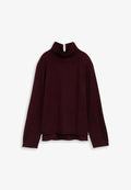 TOM TAILOR LOOSE FIT - Jumper - dark red mélange