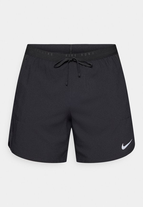 Nike Performance STRIDE - 2-in-1 shorts - black/reflective silver-coloured