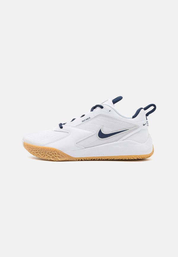 Nike Performance ZOOM HYPERACE 3 UNISEX - Volleyball shoes - white/college navy/photon dust