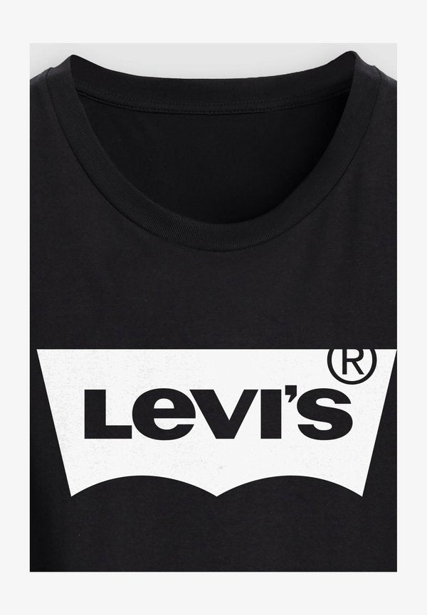 Levi's® LSE_PL PERFECT TEE LSE_BATWING GLITTER F - Print T-shirt - lse batwing glitter - blacks