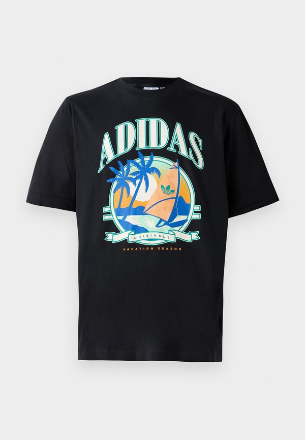 adidas Originals RETRO HOLIDAY UNISEX - Print T-shirt - black