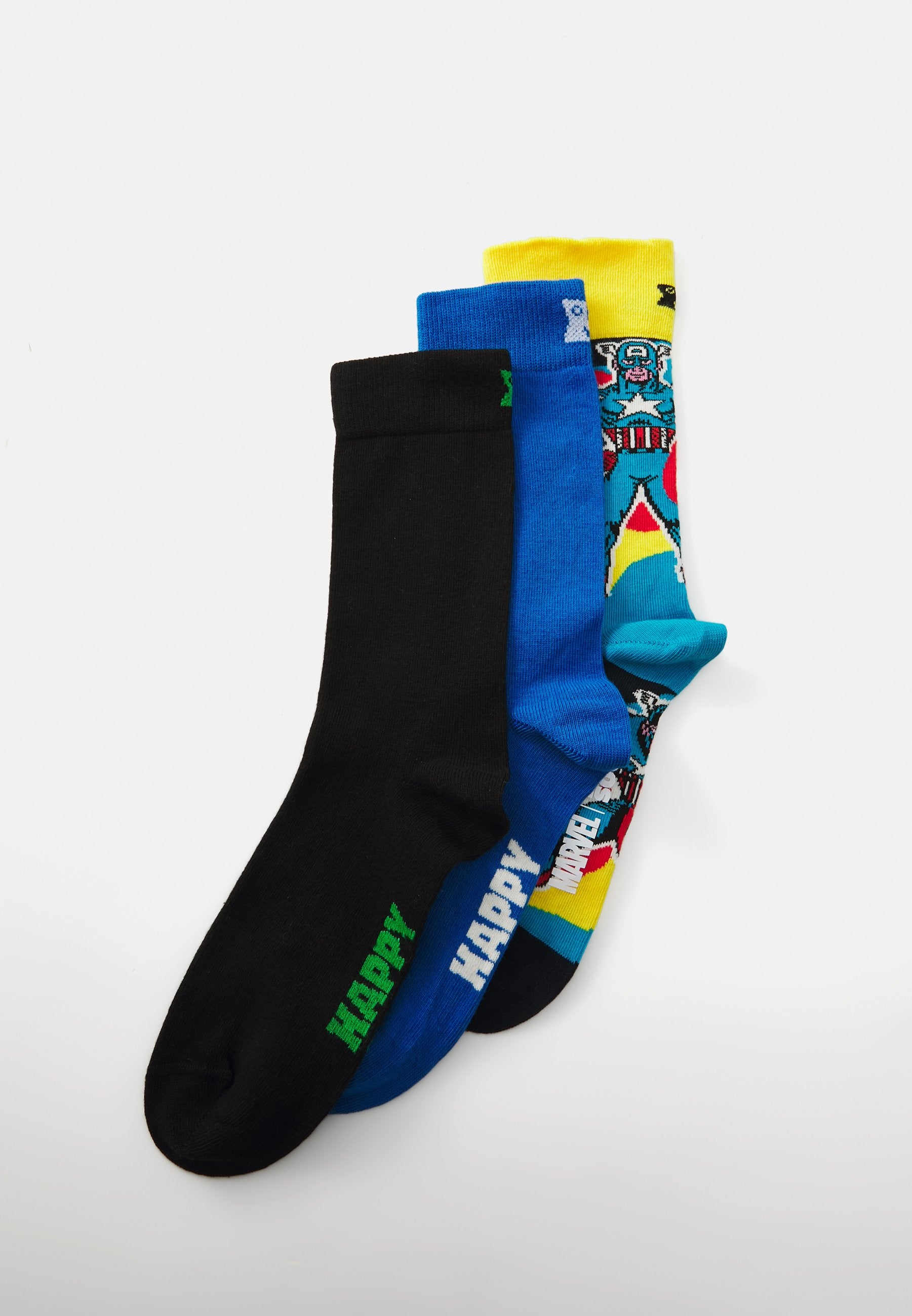 Happy Socks SOLID CAP SOCKS UNISEX 3 PACK