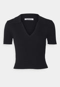 Glamorous FITTED CROP WITH V NECK COLLAR