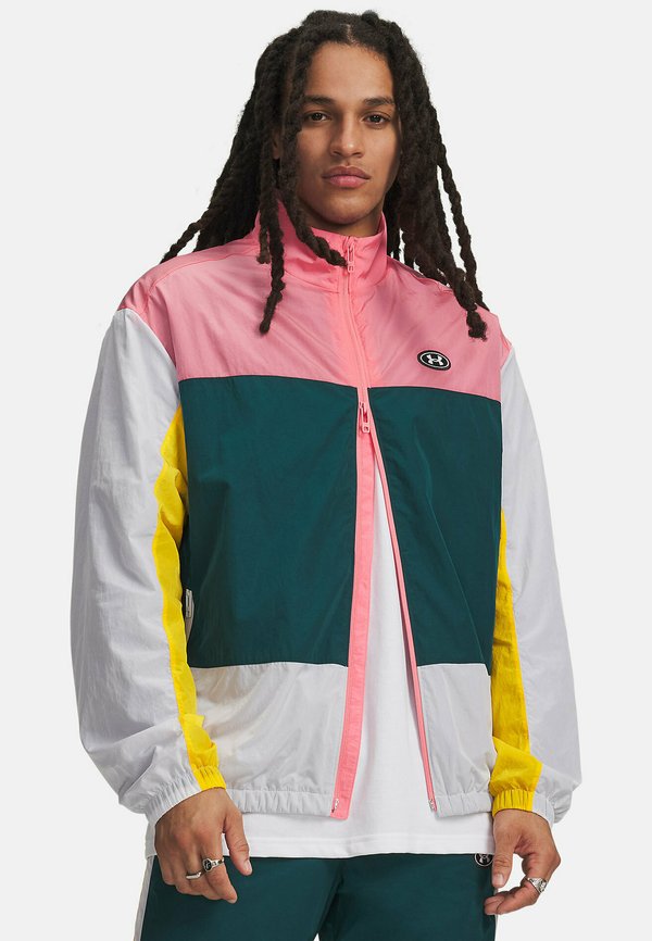Under Armour ICON WOVEN TRACK - Training jacket - bittersweet pink
