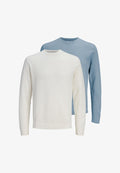 Jack & Jones 2 PACK - Jumper - creme/hellblau
