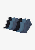 Puma UNISEX QUARTER 12ER PACK  ECOM LOGO - Socks - blau