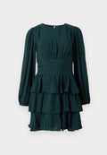 Vero Moda VMLISE O NECK SHORT DRESS - Day dress - ponderosa pine