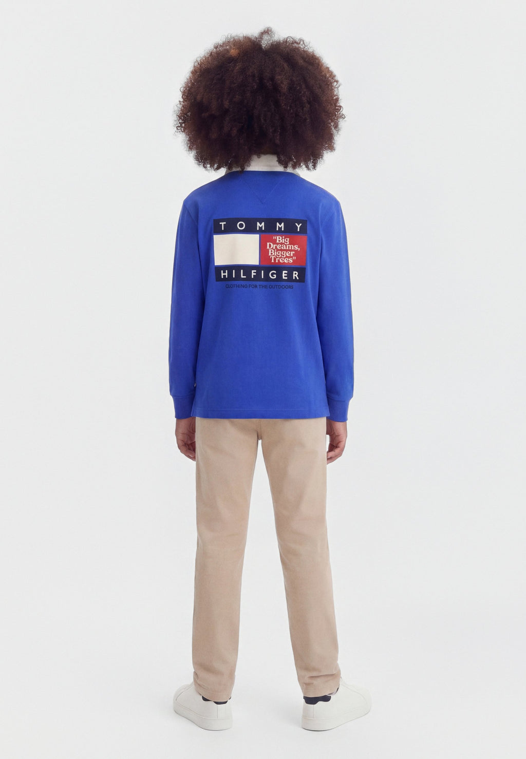 LOGO EMBROIDERY LONG SLEEVE POLO SHIRT Media 3