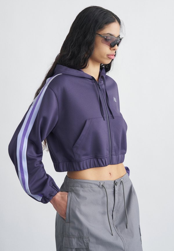 New Balance FULL ZIP - Zip-up sweatshirt - boysenberry