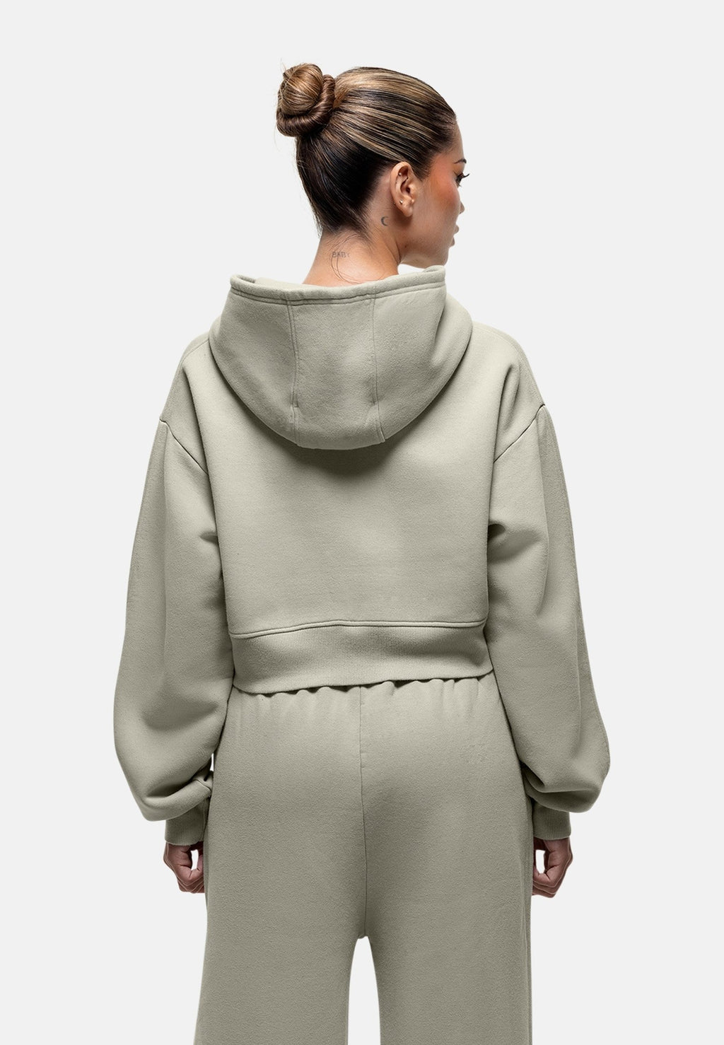 Good For Nothing  WASHED CROP ZIP HOODIE