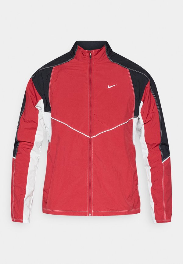 Nike Performance RETRO TRACK - Windbreaker - team crimson/black/summit white/reflective silver-coloured