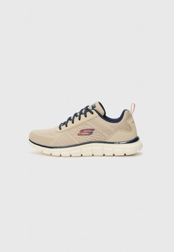 Skechers TRACK - Trainers - taupe/navy