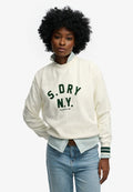 Superdry & Co COUNTRY CLUB APPLIQUE CREW - Sweatshirt - cream