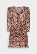 Colourful Rebel IVY MINI LAYER V-NECK DRESS
