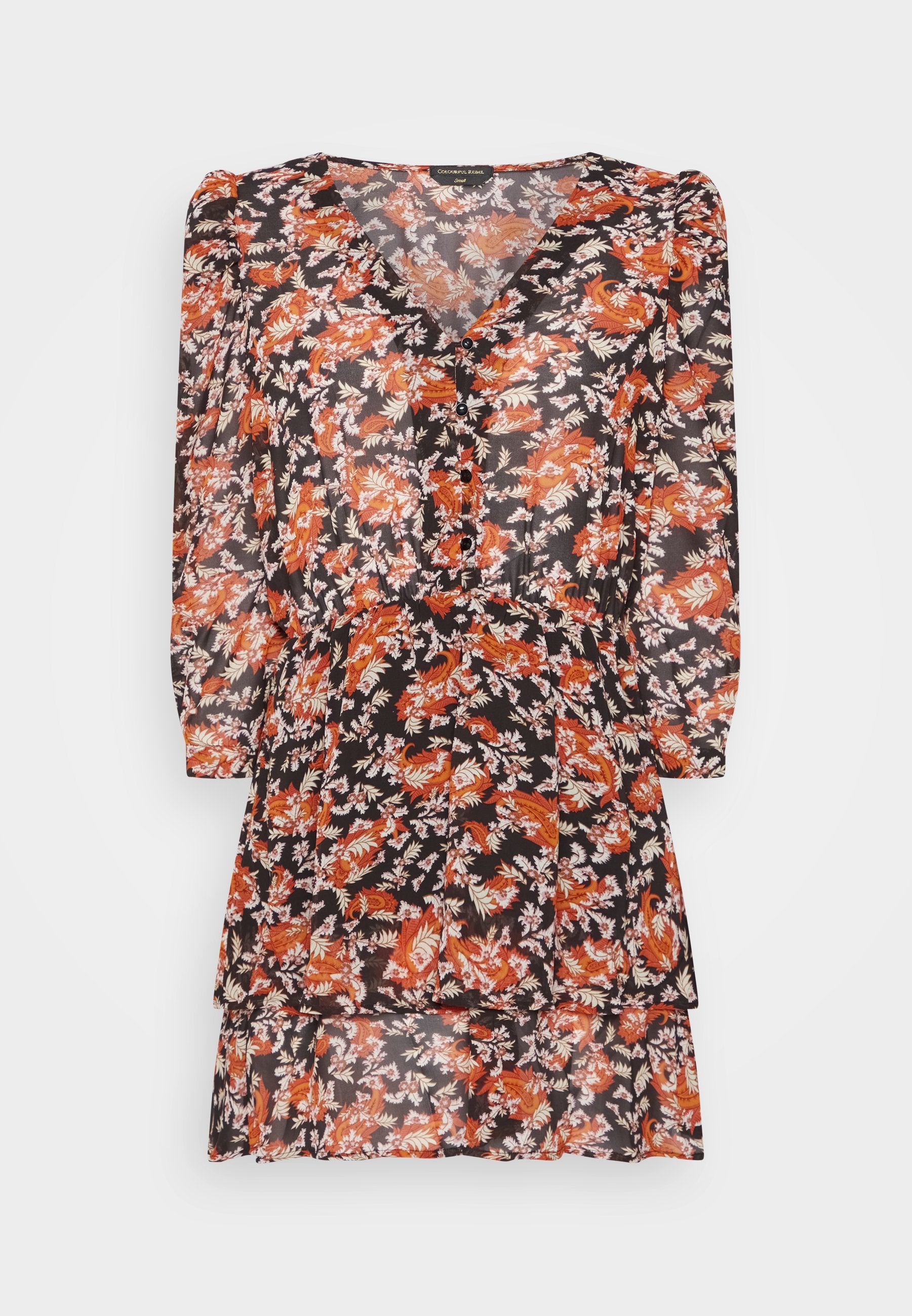 Colourful Rebel IVY MINI LAYER V-NECK DRESS